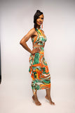 Crop Top Skirt Set