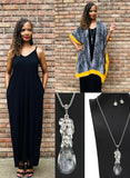 4pc Yellow Snake Print Set