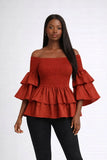 Off Shoulder Ruffle Top