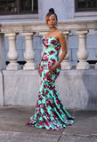 Floral Bodycon Maxi Dress