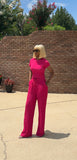 2pc Crinkled Pants Set