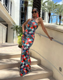 Rowen Tile Halter Maxi Dress