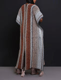 CHEVRON BOHO KNIT KIMONO