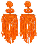 Bead Tassel Earrings