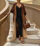 Long Multicolor knit Cardigan