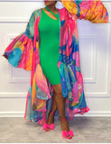 Classy Ballon Sleeve Kimono