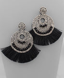 Fan Tassel Bead Earrings