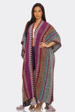 CHEVRON BOHO KNIT KIMONO