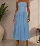 Denim Tube Dress