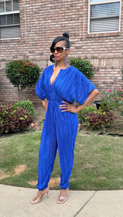 Vibrant Pleated Jumpsuit
