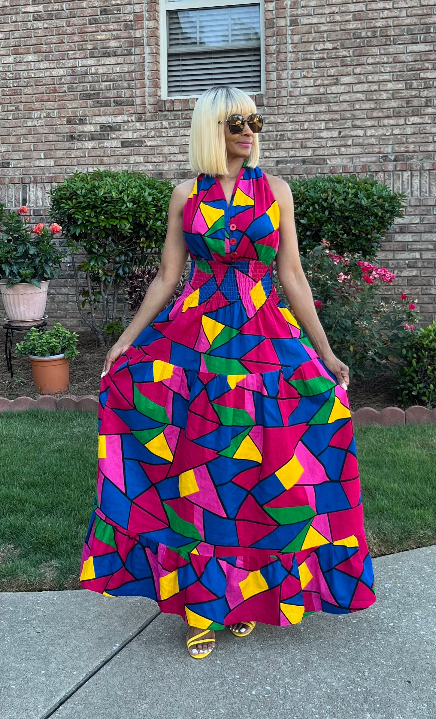 Classy Multicolor Maxi Dress Classy Boutique Classy Multicolor Maxi Dress Classy Boutique