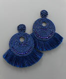 Fan Tassel Bead Earrings