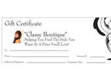 Gift Certificate