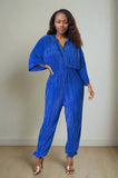 Vibrant Pleated Jumpsuit