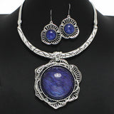 Antique Floral Thread Necklace Set