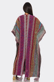 CHEVRON BOHO KNIT KIMONO