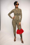 Leopard Jumpsuit Set