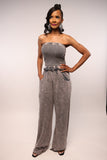 RIBBED TUBE JUMPSUIT