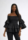 Off Shoulder Ruffle Top