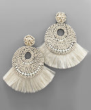 Fan Tassel Bead Earrings