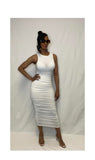 Sexy Sleeveless Midi Dress