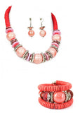 3pc Wooden Necklace Set