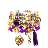 5PC CHARM BRACELET SET