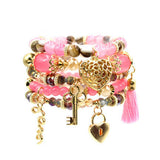 5PC CHARM BRACELET SET