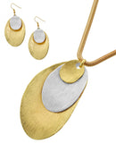 OVAL PENDANT NECKLACE SET