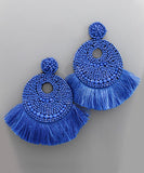 Fan Tassel Bead Earrings