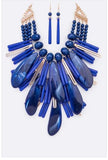 CHUNKY CELLULOSE STATEMENT NECKLACE SET