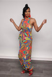 Multicolor Stretch Jumpsuit