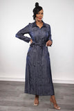 Denim Button Down Maxi Dress