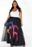 TULLE MAXI SKIRT