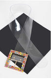 Crystal Square Buckle Clear Belt